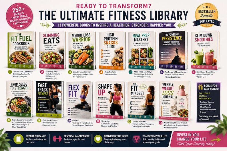 PLR Fitness Bundle | eBooks & Planners